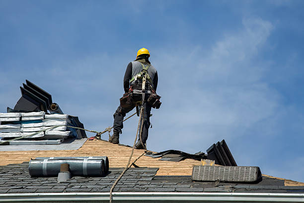 Professional Gutter Installation technician working in Bakerton, WV